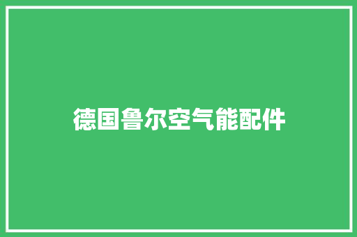 德国鲁尔空气能配件