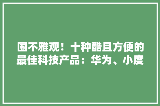围不雅观！十种酷且方便的最佳科技产品：华为、小度等你最喜好谁？