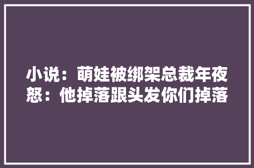 小说：萌娃被绑架总裁年夜怒：他掉落跟头发你们掉落命