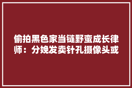 偷拍黑色家当链野蛮成长律师：分娩发卖针孔摄像头或触犯刑法