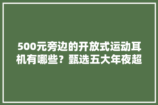 500元旁边的开放式运动耳机有哪些？甄选五大年夜超值产品推荐,耳机哪个品牌音质好。