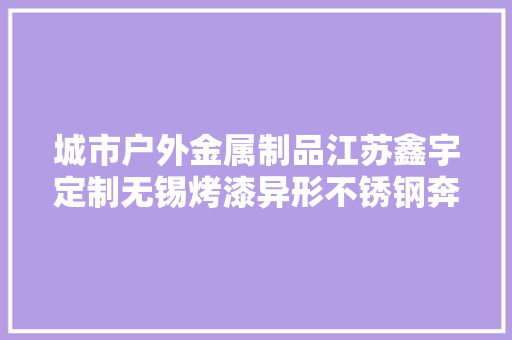 城市户外金属制品江苏鑫宇定制无锡烤漆异形不锈钢奔跑雕塑