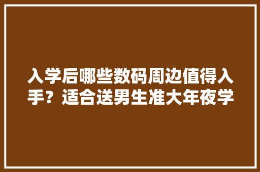 入学后哪些数码周边值得入手？适合送男生准大年夜学生数码清单