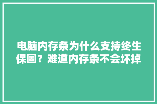 电脑内存条为什么支持终生保固？难道内存条不会坏掉落吗？