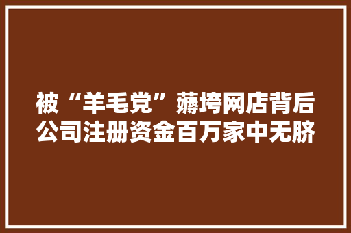 被“羊毛党”薅垮网店背后公司注册资金百万家中无脐橙果园