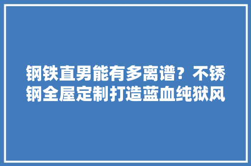 钢铁直男能有多离谱？不锈钢全屋定制打造蓝血纯狱风