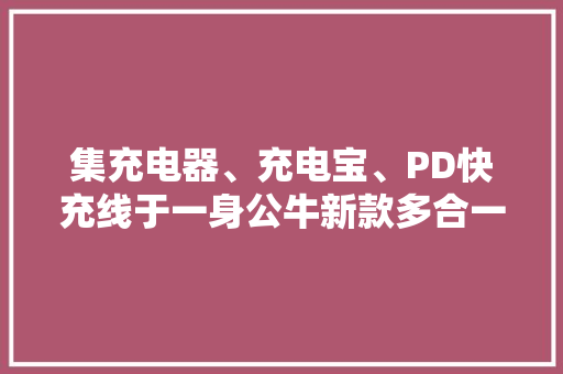 集充电器、充电宝、PD快充线于一身公牛新款多合一移动电源拆解