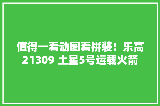值得一看动图看拼装！乐高 21309 土星5号运载火箭 拼装全记录,拼装式玻璃钢储罐。