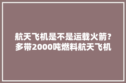 航天飞机是不是运载火箭？多带2000吨燃料航天飞机还有一大年夜优势,火箭红紫薇。