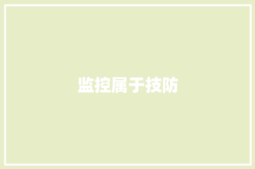 监控属于技防,子系统决策模型的倡议者多选题。