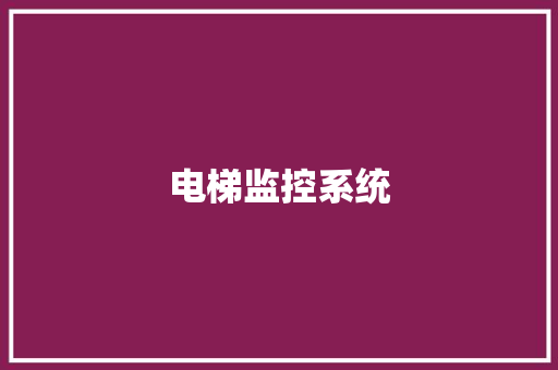 电梯监控系统