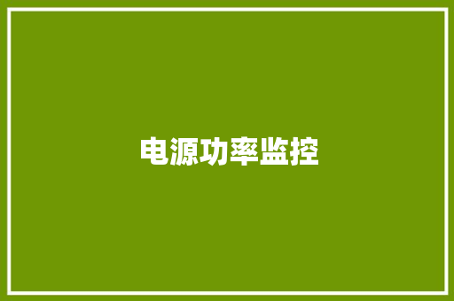 电源功率监控,电源适配器。