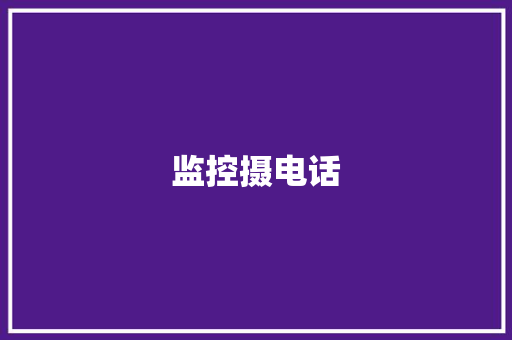 监控摄电话,摄像头监控哪个品牌好。