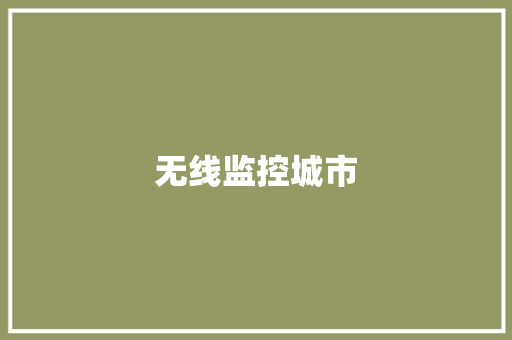 无线监控城市,天眼商标查询。