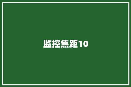 监控焦距10