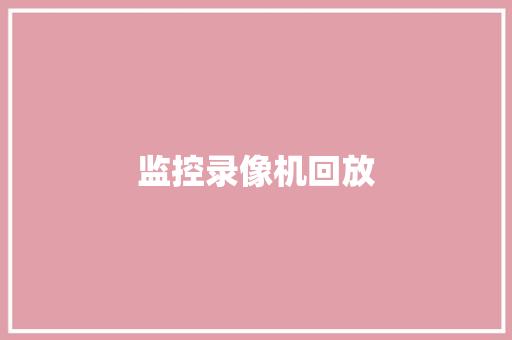 监控录像机回放,录像机硬盘损坏怎么修复。