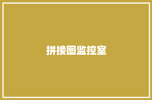 拼接图监控室