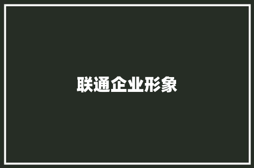 联通企业形象