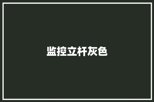 监控立杆灰色