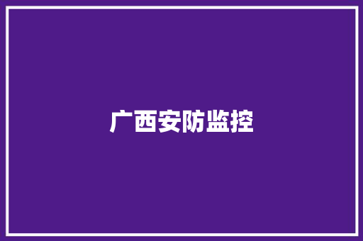 广西安防监控,广西旅游必去十大景点排名。