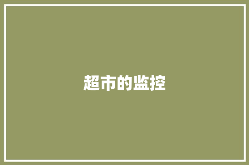 超市的监控