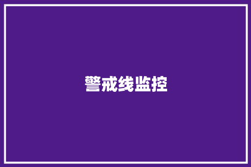 警戒线监控