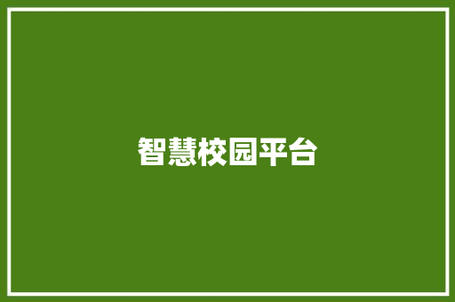 智慧校园平台