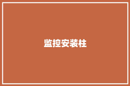 监控安装柱