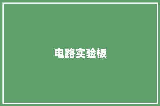 电路实验板