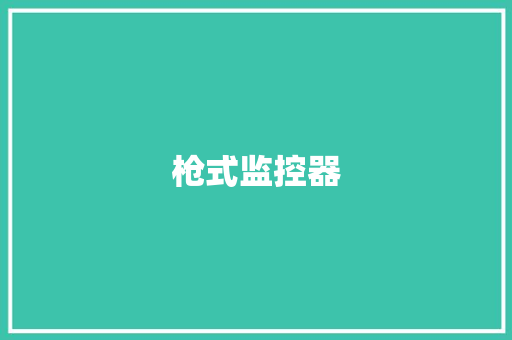 枪式监控器,摄像机品牌前十名。