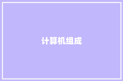 计算机组成,计算机全球排名大学。