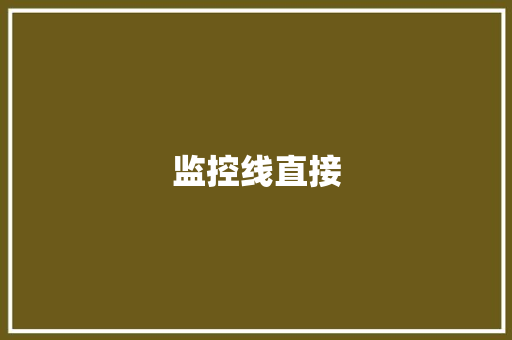 监控线直接,摄像头监控哪个品牌好。