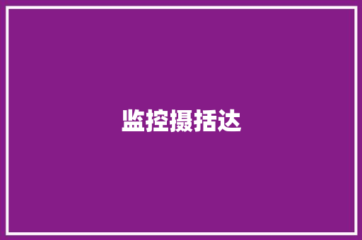 监控摄括达