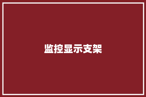 监控显示支架