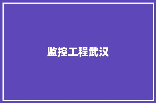 监控工程武汉,武汉天气。