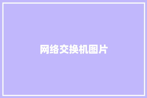网络交换机图片,交换机的作用与功能。