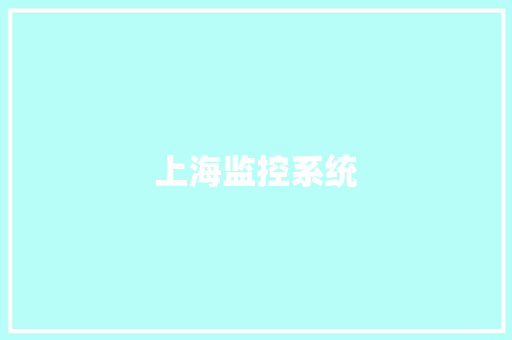 上海监控系统