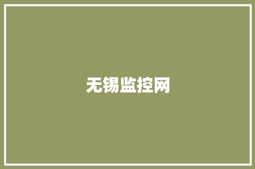 无锡监控网