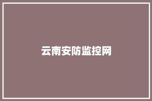 云南安防监控网,安防展会。