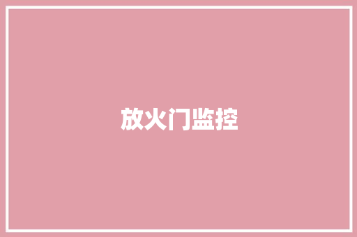 放火门监控