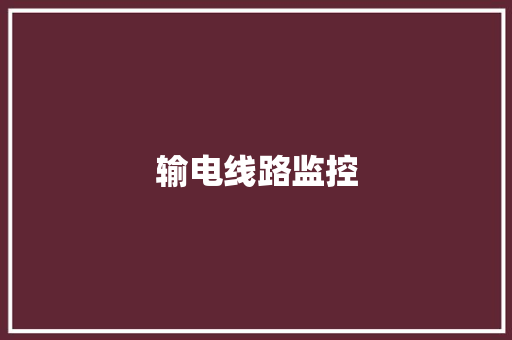 输电线路监控