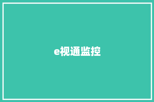 e视通监控,新能源汽车十大名牌。