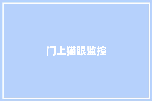 门上猫眼监控