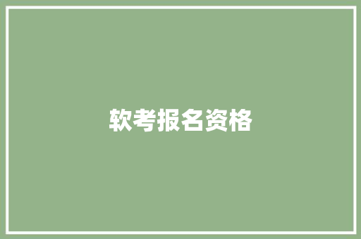软考报名资格,计算机学校是学什么。