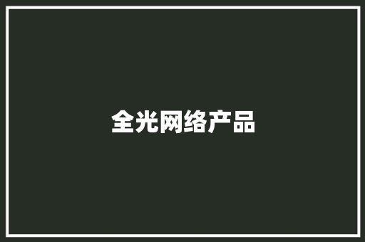全光网络产品