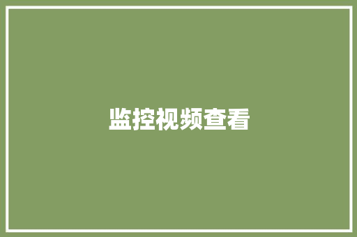 监控视频查看,监控安装公司。