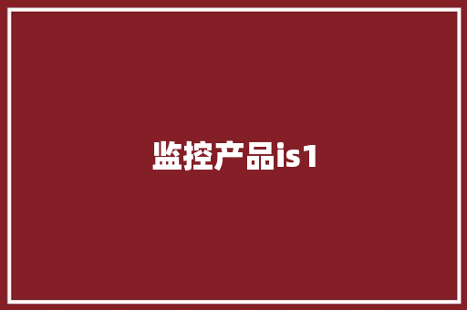 监控产品is1