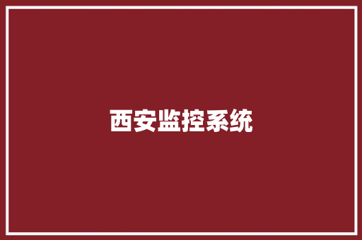 西安监控系统