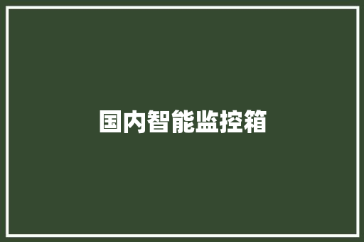 国内智能监控箱,意见箱图片。