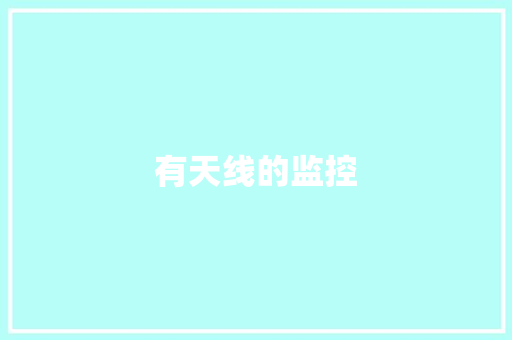 有天线的监控